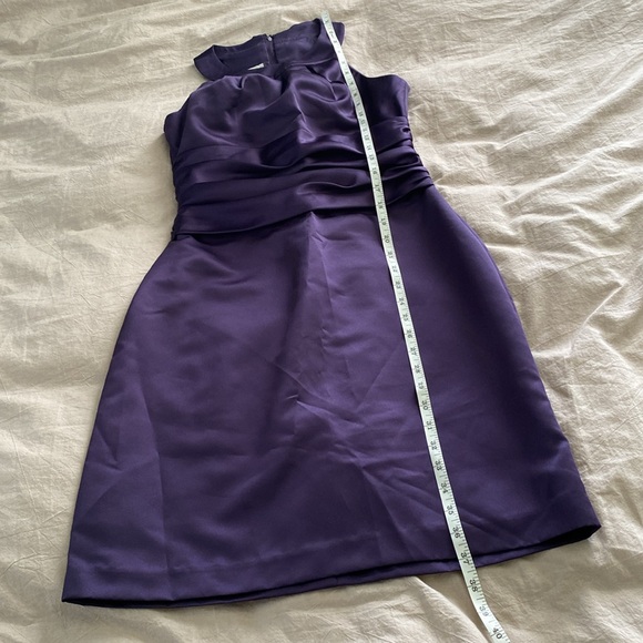David’s Bridal Deep Purple (Plum) Size 6 Formal, Cocktail, Bridesmaids Dress - Picture 7 of 8